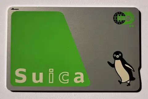 A Suica IC card